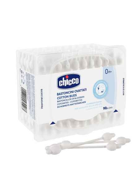 Bastoncillos de seguridad Chicco 90 unidades bebé.