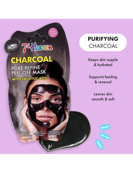 Mascarilla 7th Heaven carbón activo y arcilla negra