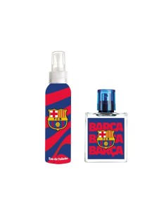 FC Barcelona Eau de Toilette de 50 ml y colonia corporal en spray de 100 ml con diseño azul y rojo 2
