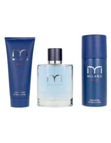 Kit de perfume masculino Milano Sport completo