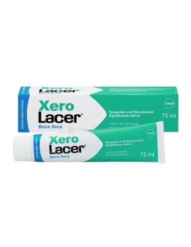 Pasta dental Xerolacer 75 ml para boca seca.