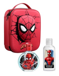 Set Spiderman con neceser 3D y colonia infantil.