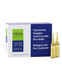 Ampollas anticaída Vida Shock 6 unidades