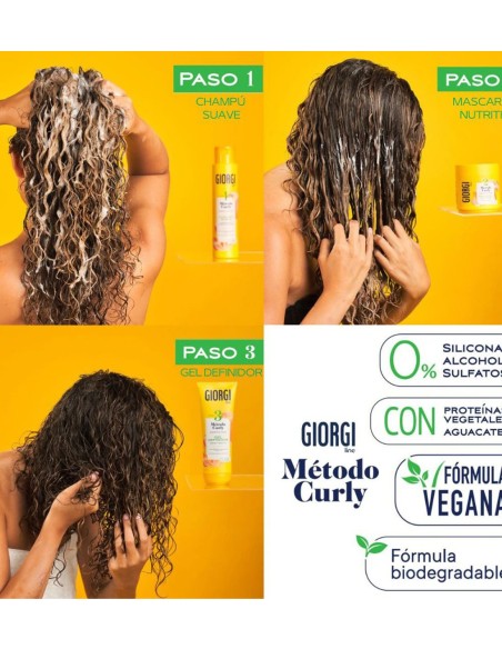 Champú Giorgi Método Curly rizos definidos Champú Giorgi Método Curly rizos definidos