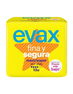 Evax Super sin alas para flujo abundante 13 Uds