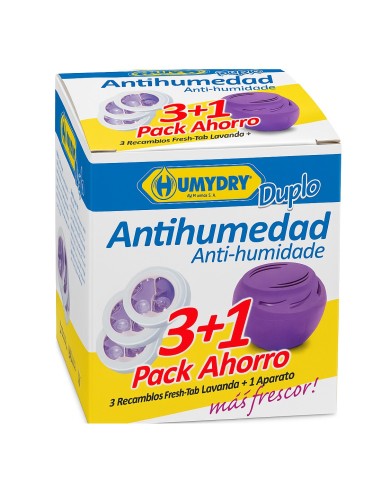 Humydry Antihumedad pack ahorro aparato y tres recambios
