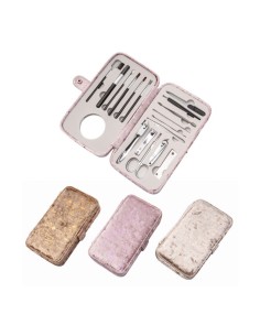 Set Manicura y Maquillaje 18 Piezas de Viaje y Hogar