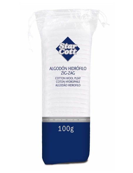 Star Cott Algodón Hidrófilo Zig-Zag 100 grs - Suave y Absorbente