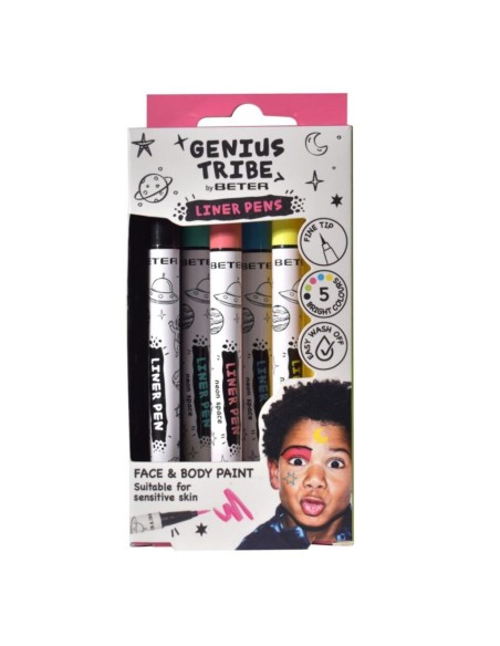 Genius Tribe Rotuladores cara y cuerpo punta fina