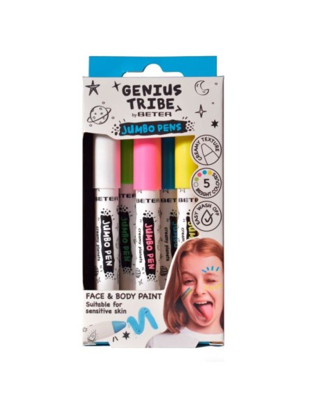 Beter Genius Tribe Lápices Jumbo cara y cuerpo cremosos