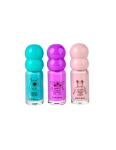 Set Beter Genius Tribe esmaltes de uñas peel off púrpura y turquesa 2