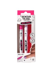 Set 2 Rotuladores Uñas Genius Tribe Beter rosa y blanco