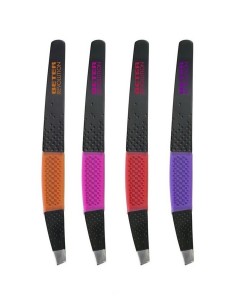 Pinza de depilar Beter Revolution acero inoxidable oblicua