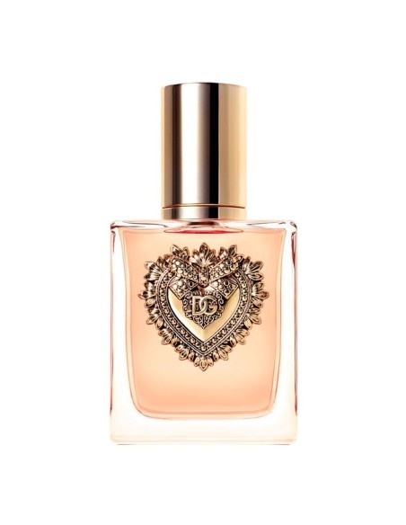 Frasco de vidrio de Dolce & Gabbana Devotion con el logo DG grabado en relieve