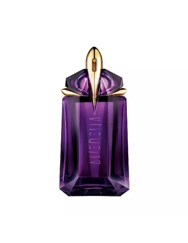 Frasco perfume Alien de Mugler con tapa dorada