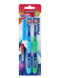 Cepillo dental Pierrot Gold medio pack 2 uds para limpieza eficaz