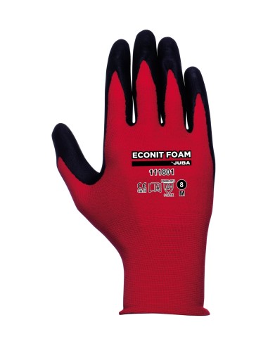 Guante Juba Econit Foam 111801 Talla 8 para profesionales
