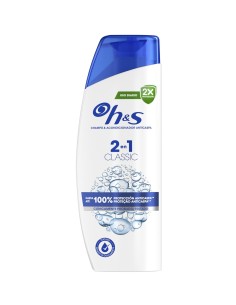 Envase de HS Champú Classic Clean 2 en 1 300 ml.