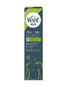 Caja crema depilatoria corporal Veet Men Total Pro 200 ml.