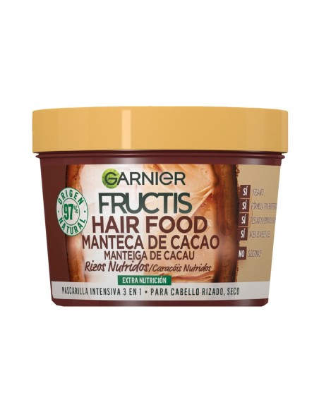 Tarro Fructis Hair Food Manteca de Cacao 390 ml.