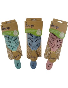 Cepillo biodegradable lovyc para cabello mojado.
