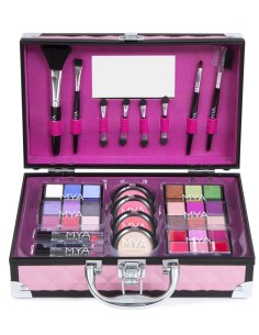 Maletín rosa Bon Voyage de MYA Cosmetics cerrado y asa 2