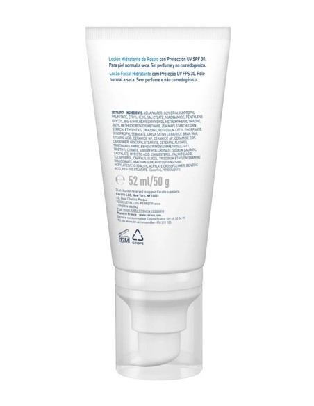 Loción facial CeraVe para piel normal a seca