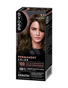 Tinte permanente Syoss 5-1 Castaño Claro
