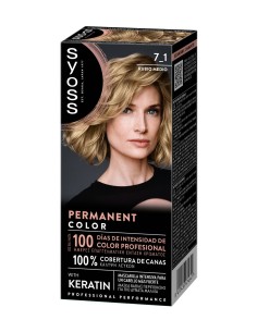 Tinte permanente Syoss 7-1 Rubio Medio