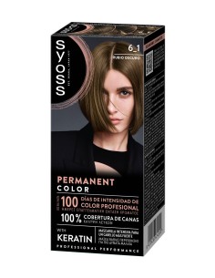 Tinte permanente Syoss 6-1 Rubio Oscuro