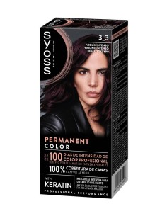Tinte permanente Syoss 3-3 Violín Intenso