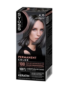 Tinte permanente Syoss 4-15 Gris Antracita