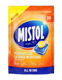 MISTOL CAPSULAS LAVAVAJILLAS TODO EN 1 30 UDS