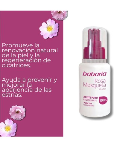 Aceite Puro Rosa Mosqueta Babaria para manchas