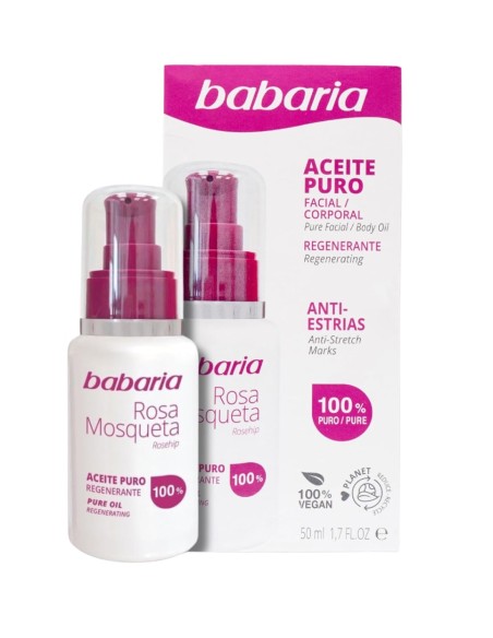 Aceite puro Rosa Mosqueta 100% Babaria facial y corporal