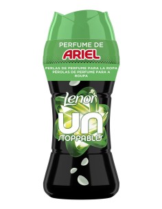 Envase frontal de Perlas de perfume Lenor Unstoppables Ariel