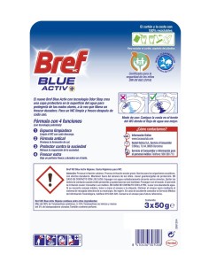Pack 3 Bref WC Blue Activ higiene Odor Stop 2
