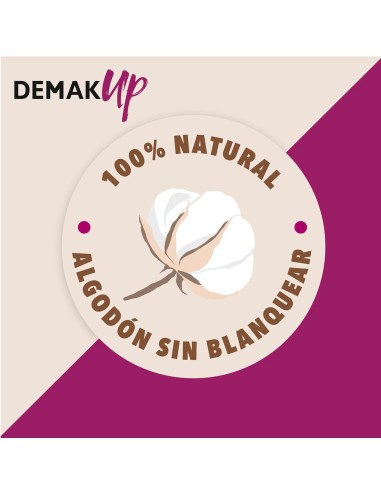 Demak Up Discos Desmaquillar Algodón Sin Blanquear 70 Uds