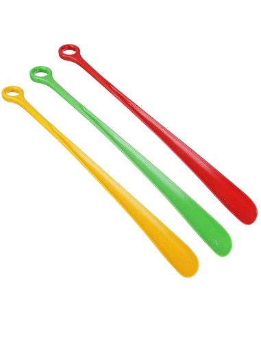 Calzador plástico largo 45 cm colores surtidos