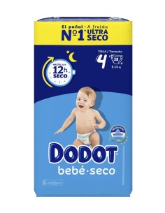 Dodot Bebé Seco Talla 4 58 unidades 9 a 14 kg
