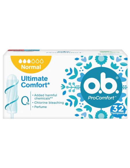 o.b. ProComfort Tampones Normal sin aplicador