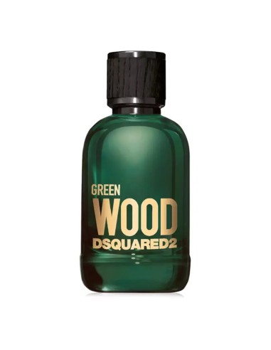 Vista frontal del perfume para hombre Dsquared2 Green Wood Eau de Toilette 100 ml