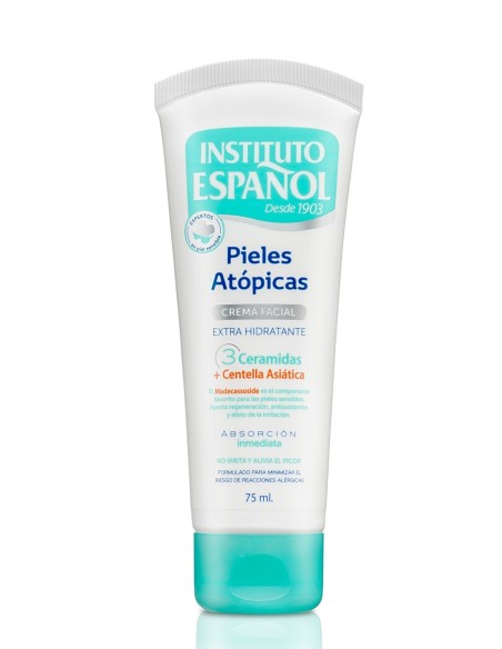 Instituto Español crema facial Pieles Atópicas extra hidratante de 75 ml con tres ceramidas y centella asiática