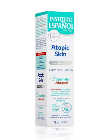 Caja de Instituto Español Pieles Atópicas crema facial extra hidratante de 75 ml