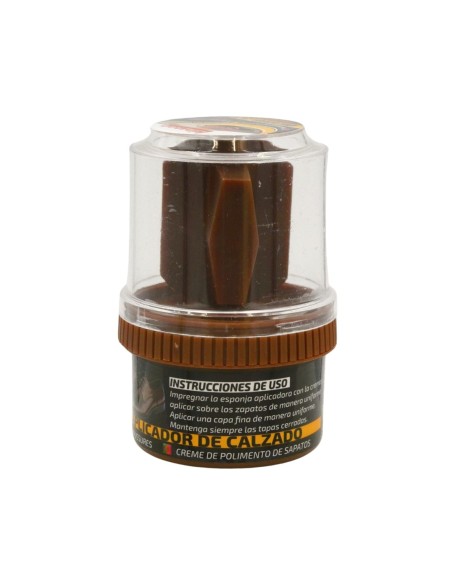 Crema calzado Hidalgo marrón con esponja 50ml