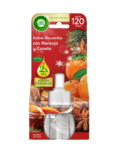 Ambientador eléctrico Navidad naranja y canela