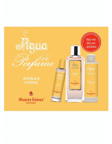 Set regalo Álvarez Gómez Ámbar Femme 150 ml + 30 ml + body 200 ml