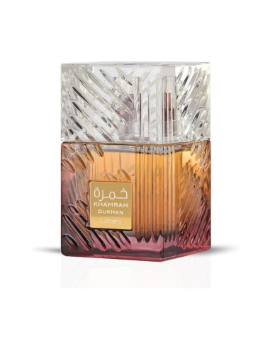 Frasco perfume LATTAFA ámbar especiado ahumado