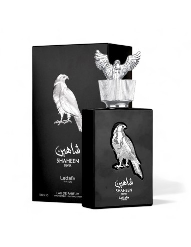 LATTAFA SHAHEEN SILVER EDP 100ml frasco halcón