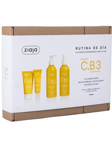 Set Ziaja Vitamina C.B3 Niacinamida con 4 productos de rutina facial